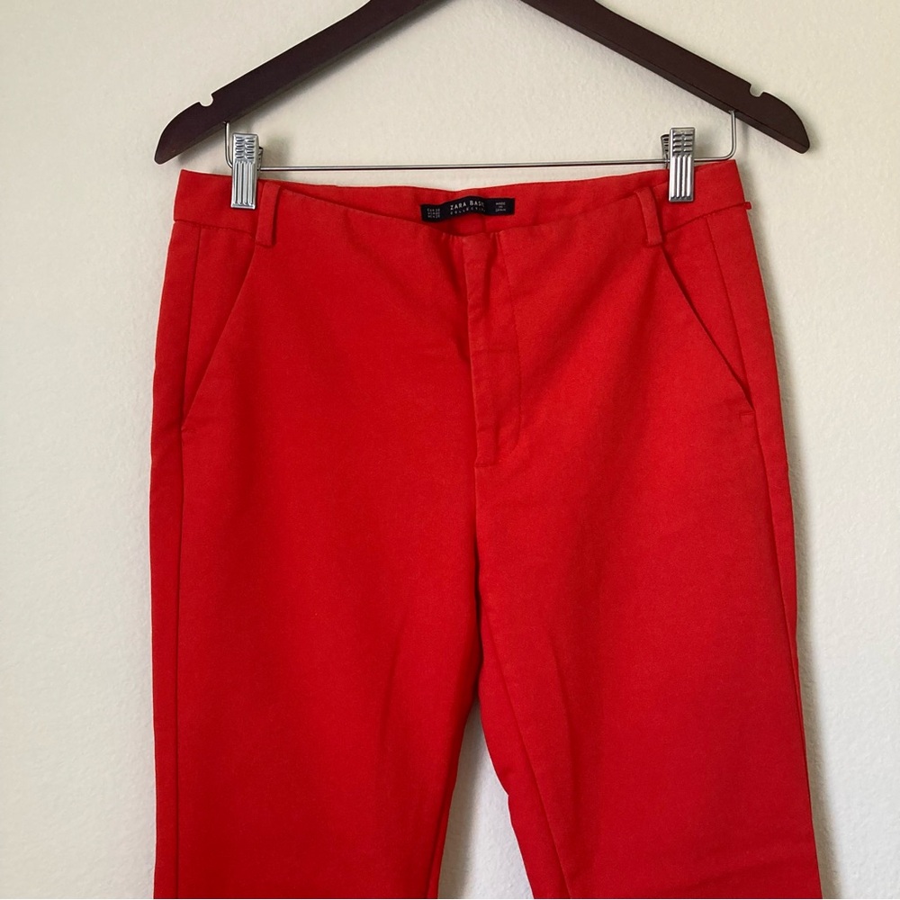 Zara Basic Collection Red Orange Pants - image 4